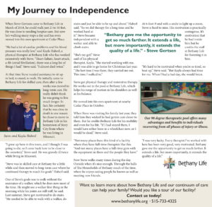 My Journey to Independence - Steve Gertsen Story about Bethany Life