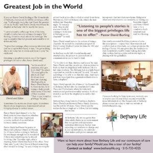 Pastor Dave's Story: Greatest Job in the World (Newsletter Image)